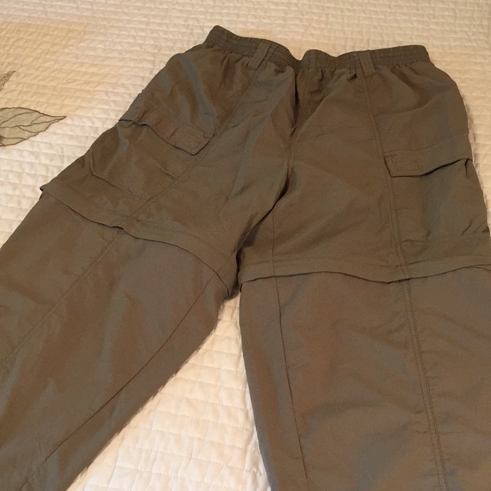 Columbia PFG khaki fishing pants w zip off leg